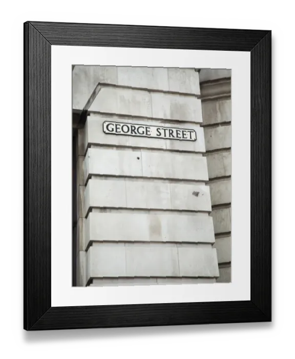 Framed Print : George Street, Edinburgh, Scotland. UK Framed Print : George Street, Edinburgh, Scotland. UK
