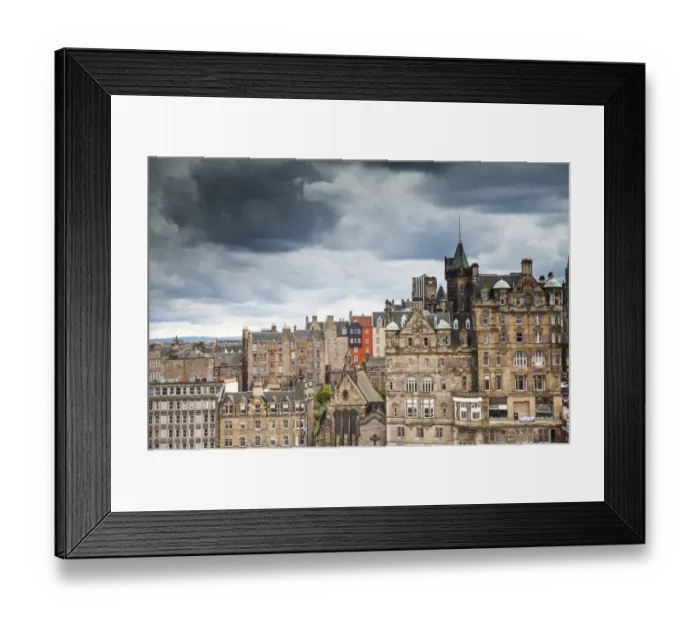 Framed Print : View of Edinburghs Old Town