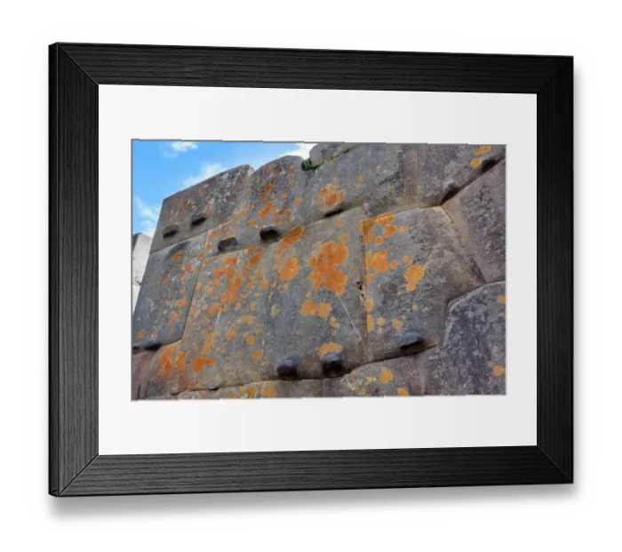 Framed Print : Walls, stone work at Ollantaytambo ruins, Peru Framed Print : Walls, stone work at Ollantaytambo ruins, Peru