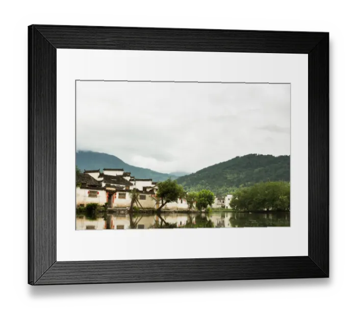 Framed Print : Scenic view of Hongcun Ancient Village, Huangshan City, Anhui Province, China Framed Print : Scenic view of Hongcun Ancient Village, Huangshan City, Anhui Province, China