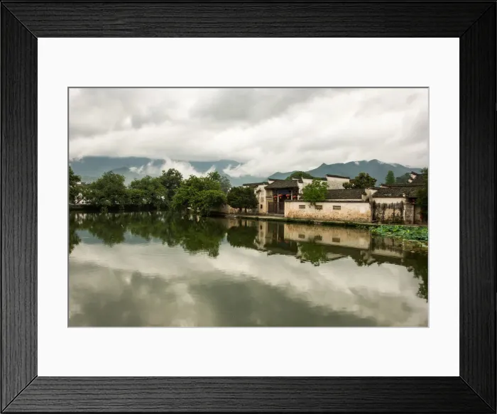Framed Print : Scenic view of Hongcun Ancient Village, Huangshan City, Anhui Province, China Framed Print : Scenic view of Hongcun Ancient Village, Huangshan City, Anhui Province, China