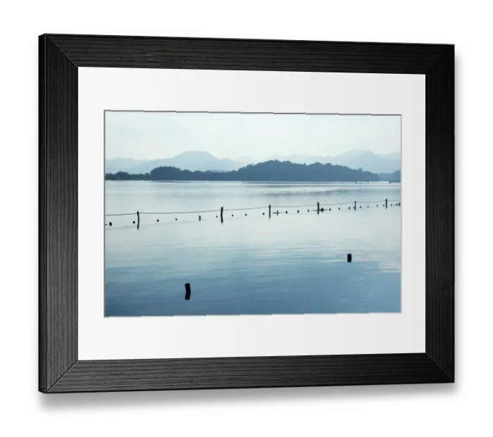 Framed Print : Scenic View Of the West Lake in the morning, Hangzhou Framed Print : Scenic View Of the West Lake in the morning, Hangzhou