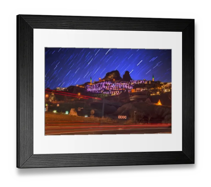 Framed Print : Star Trails in Cappadocia Framed Print : Star Trails in Cappadocia
