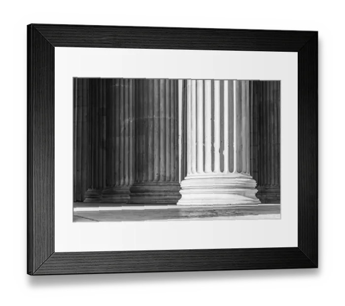 Framed Print : Column detail in Propylaen, Munich Framed Print : Column detail in Propylaen, Munich