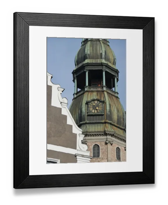 Framed Print : St Peters Church in Riga old town, Latvia Framed Print : St Peters Church in Riga old town, Latvia