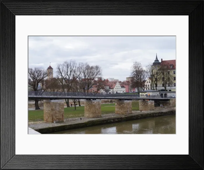 Framed Print : Historic old town of Regensburg, Germany Framed Print : Historic old town of Regensburg, Germany
