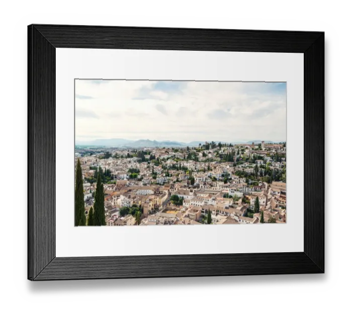 Framed Print : View over Granada