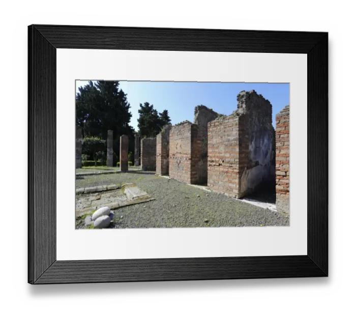 Framed Print : The Palace of Sannitica, Pompeii