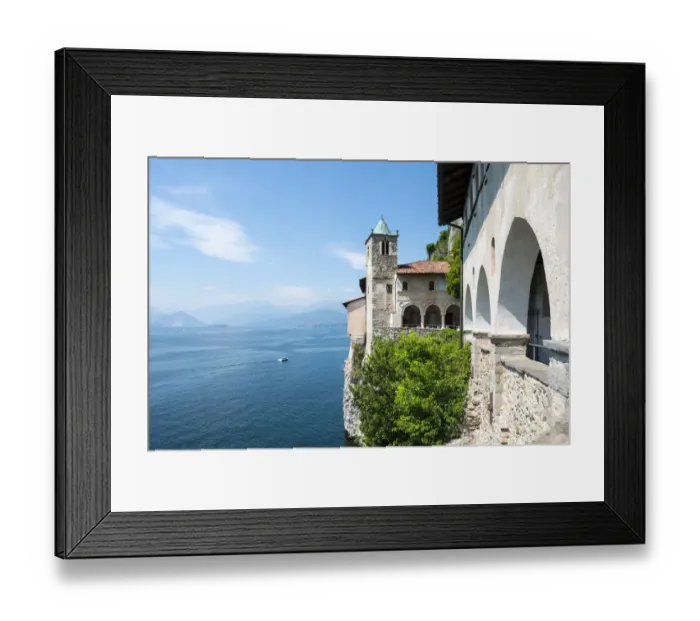 Framed Print : Eremo di Santa Caterina del Sasso Framed Print : Eremo di Santa Caterina del Sasso