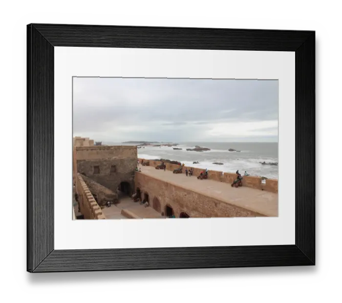 Framed Print : City walls in Essaouira Framed Print : City walls in Essaouira