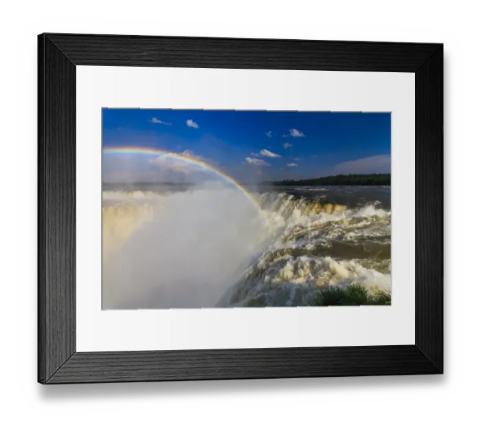 Framed Print : Rainbow over the Devils Throat, Iguazu Falls Framed Print : Rainbow over the Devils Throat, Iguazu Falls