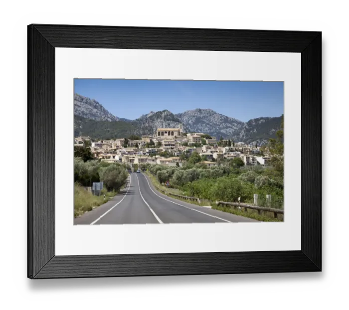 Framed Print : Village of Selva in Sierra de Tramuntana