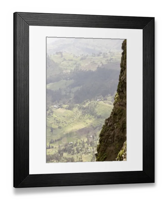 Framed Print : Cliffside in Simien Mountains Framed Print : Cliffside in Simien Mountains