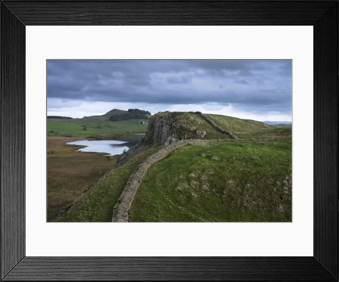 Framed Print : England, Northumberland, Hadrians Wall Framed Print : England, Northumberland, Hadrians Wall