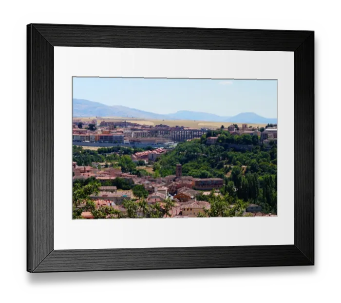 Framed Print : Distant view on old city of Segovia, Spain Framed Print : Distant view on old city of Segovia, Spain