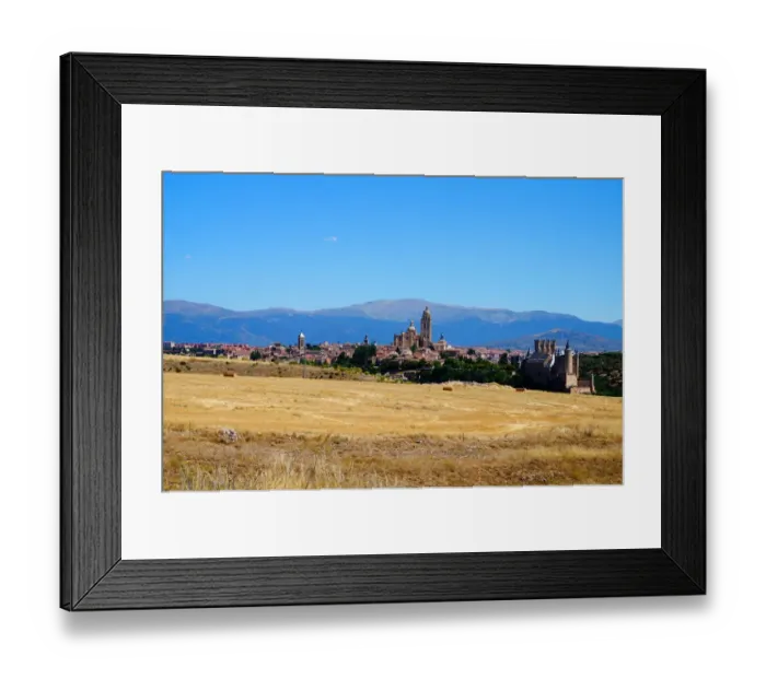 Framed Print : Rural view on city of Segovia, Spain Framed Print : Rural view on city of Segovia, Spain
