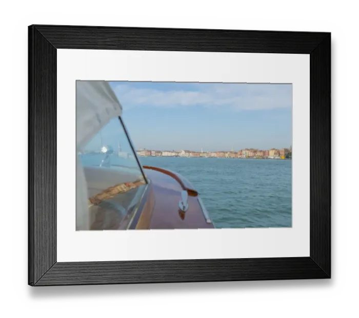 Framed Print : Taxi boat and Venice Framed Print : Taxi boat and Venice