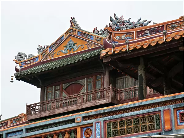 Roof detail of the Ngo Mon Gate