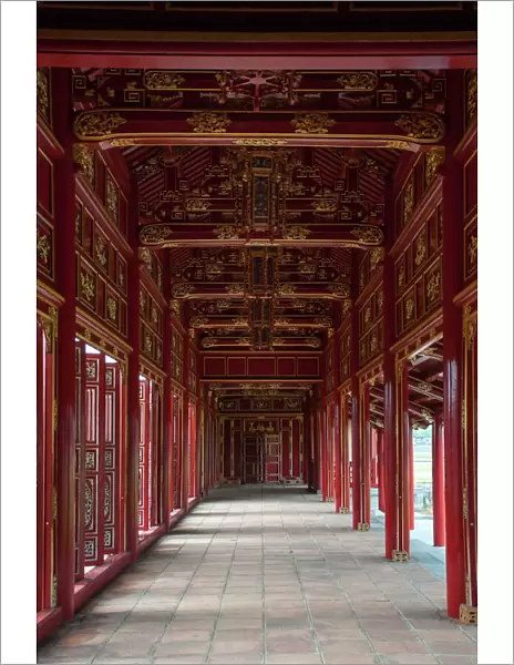 Ornate wooden hall of Purple Forbidden City