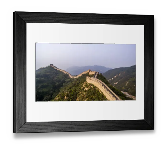 Framed Print : Aerial view of the Great Wall of China Framed Print : Aerial view of the Great Wall of China
