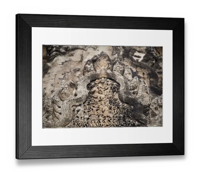 Framed Print : Angkor Carving Closeup, Siem Reap, Cambodia Framed Print : Angkor Carving Closeup, Siem Reap, Cambodia