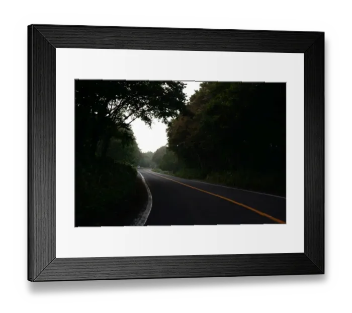 Framed Print : Mountain road trip
