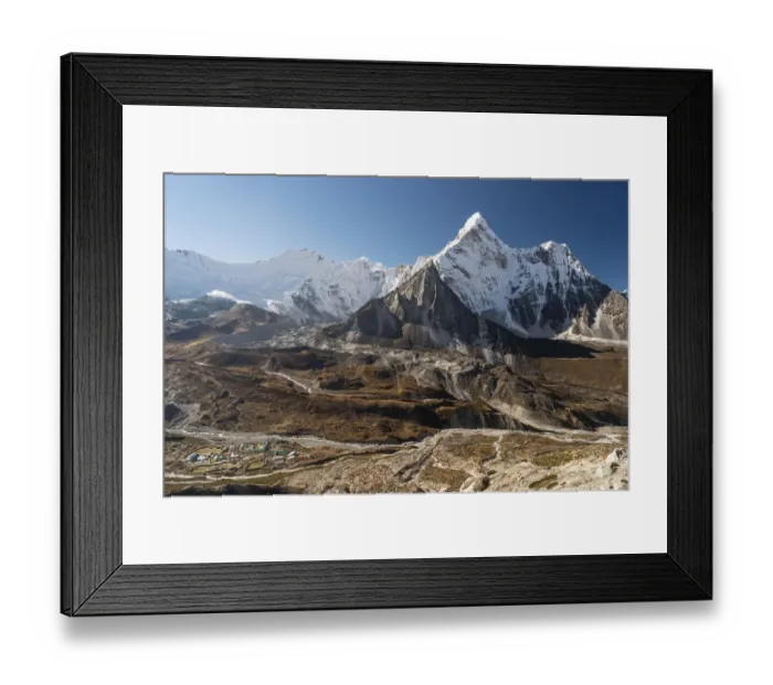 Framed Print : Ama Dablam mountain peak from Chukung Ri Framed Print : Ama Dablam mountain peak from Chukung Ri