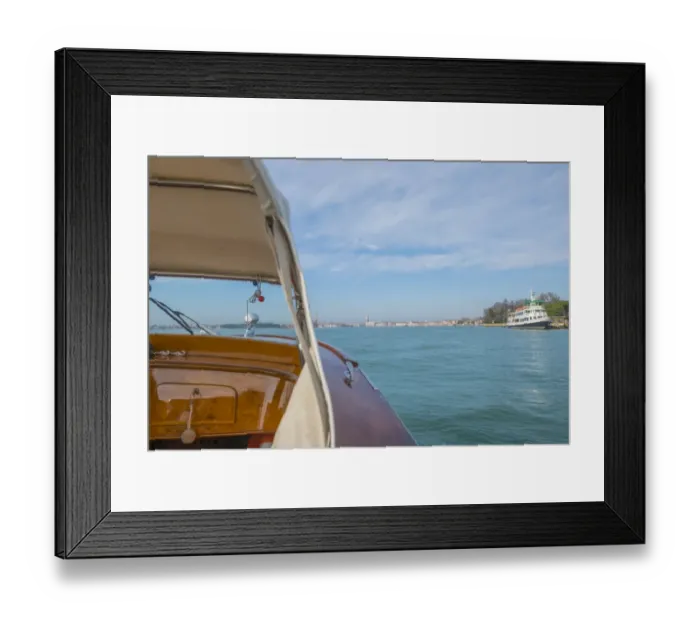 Framed Print : Taxi boat and Venice Framed Print : Taxi boat and Venice