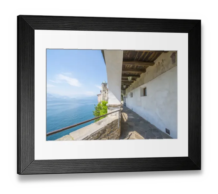 Framed Print : Eremo di Santa Caterina del Sasso Framed Print : Eremo di Santa Caterina del Sasso