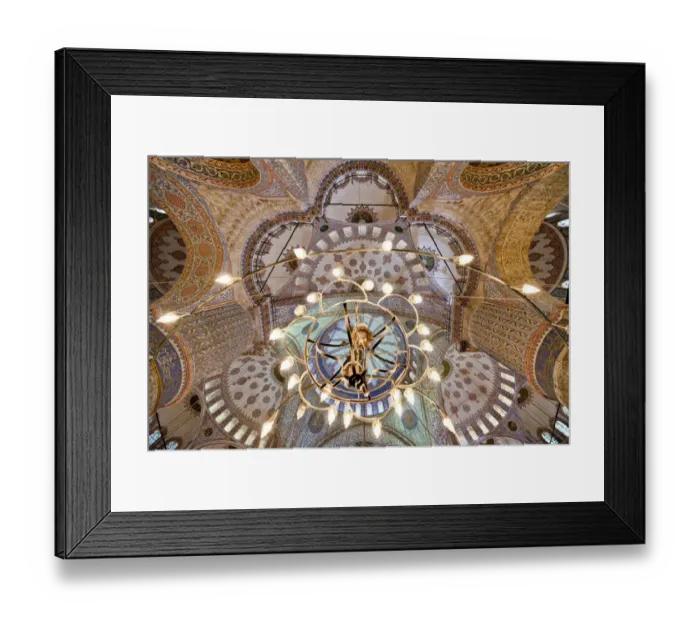 Framed Print : Turkey, Istanbul, Blue Mosque interior Framed Print : Turkey, Istanbul, Blue Mosque interior