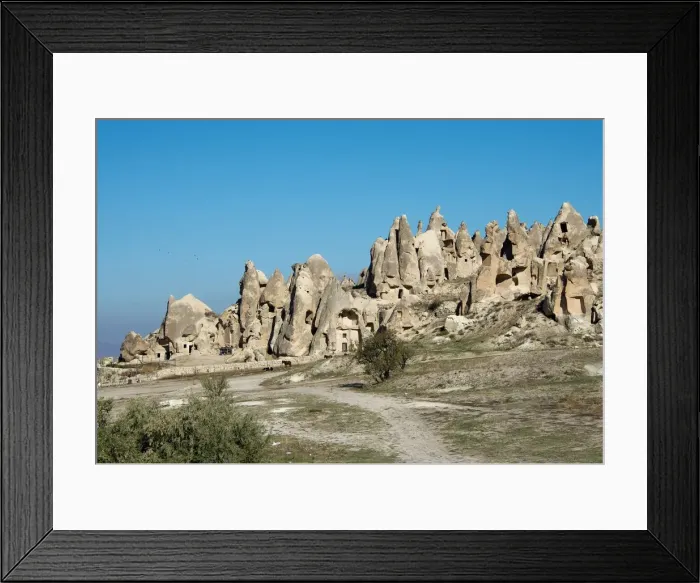 Framed Print : Geological formations in Cappadocia. Goreme Valley, Turkey Framed Print : Geological formations in Cappadocia. Goreme Valley, Turkey