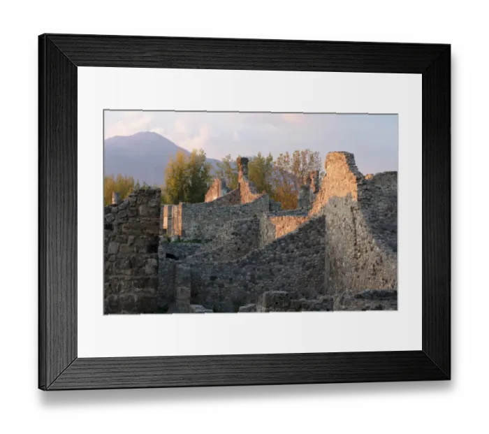 Framed Print : Sunset. Pompeii. Naples. Italy Framed Print : Sunset. Pompeii. Naples. Italy