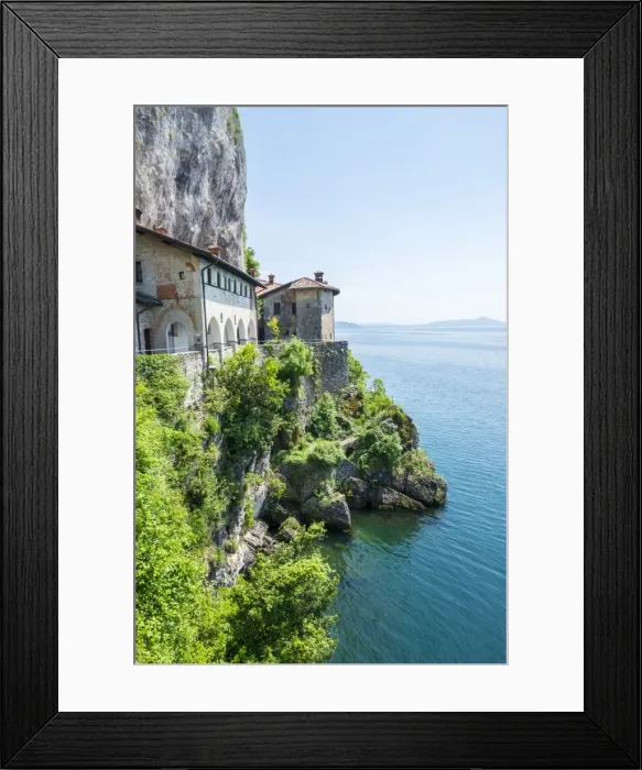 Framed Print : Eremo di Santa Caterina del Sasso Framed Print : Eremo di Santa Caterina del Sasso
