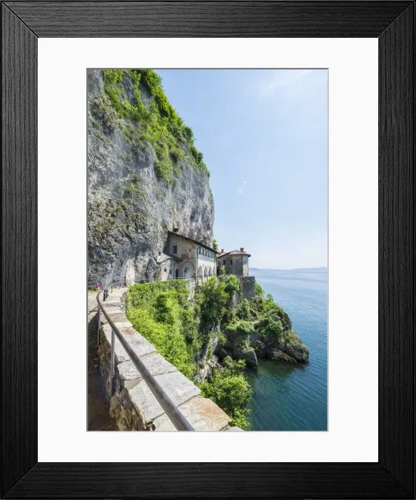 Framed Print : Eremo di Santa Caterina del Sasso Framed Print : Eremo di Santa Caterina del Sasso