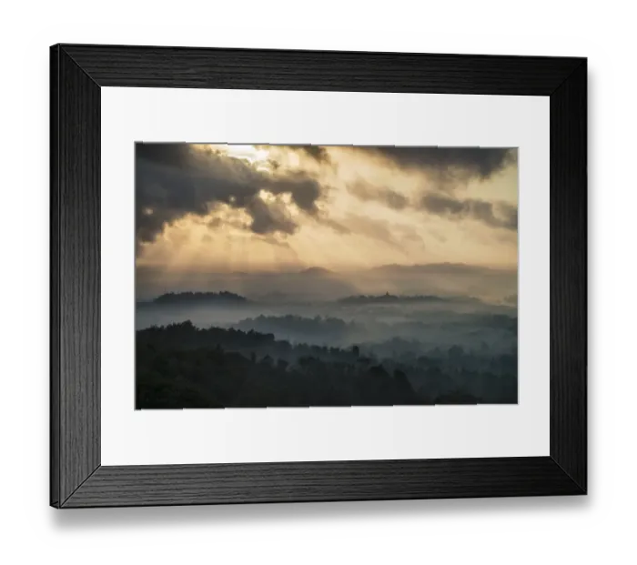 Framed Print : High Angle View of Borobudur Temple Framed Print : High Angle View of Borobudur Temple