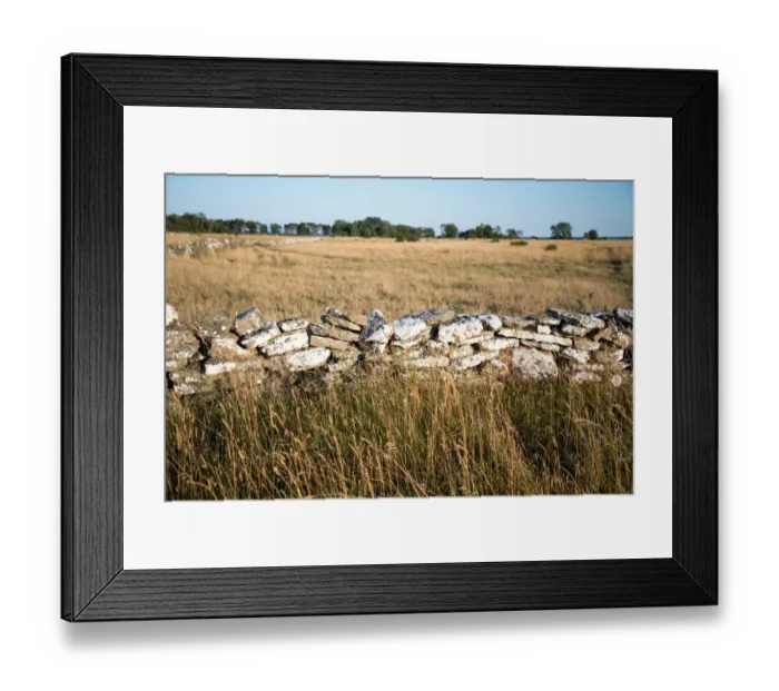 Framed Print : Stone wall on A-land Framed Print : Stone wall on A-land