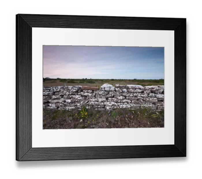 Framed Print : Stone wall on A-land Framed Print : Stone wall on A-land