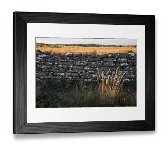 Framed Print : Stone wall on A-land Framed Print : Stone wall on A-land