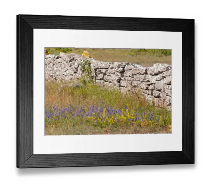 Framed Print : Stone wall on A-land Framed Print : Stone wall on A-land