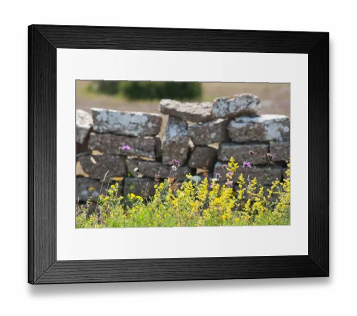 Framed Print : Stone wall on A-land Framed Print : Stone wall on A-land