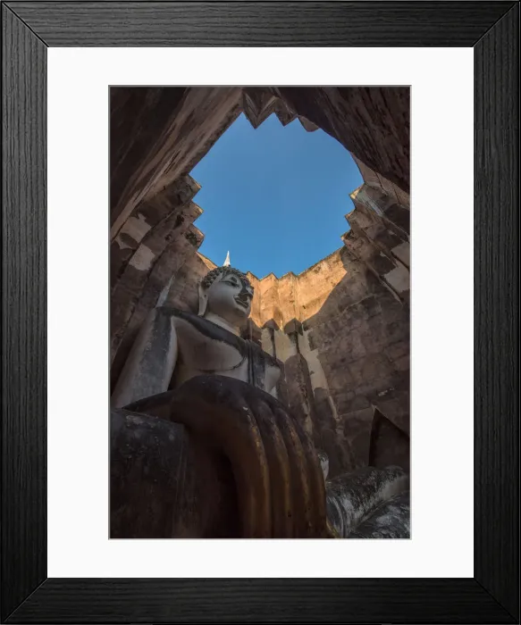 Framed Print : Sukhothai ancient temple in the morning sunrise Framed Print : Sukhothai ancient temple in the morning sunrise