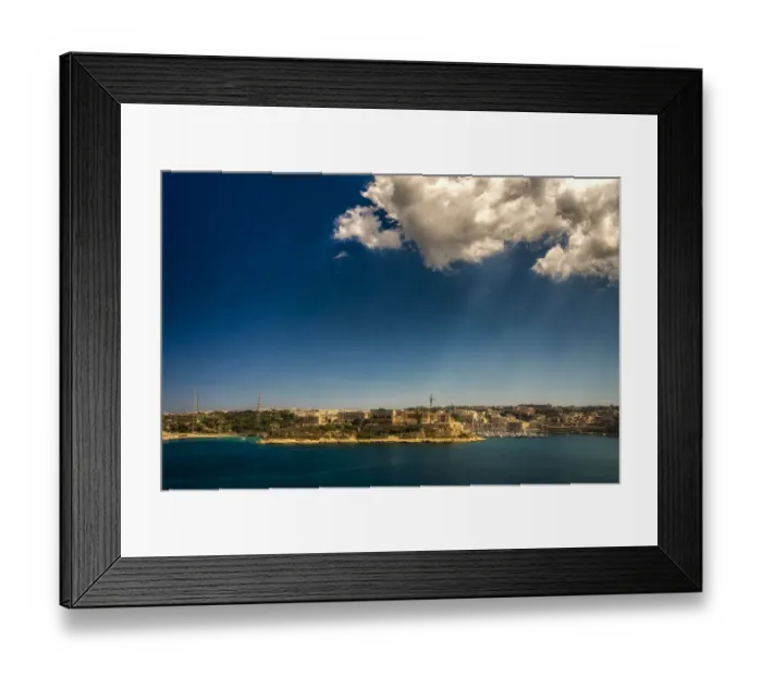 Framed Print : The Three Cities, Valletta Framed Print : The Three Cities, Valletta