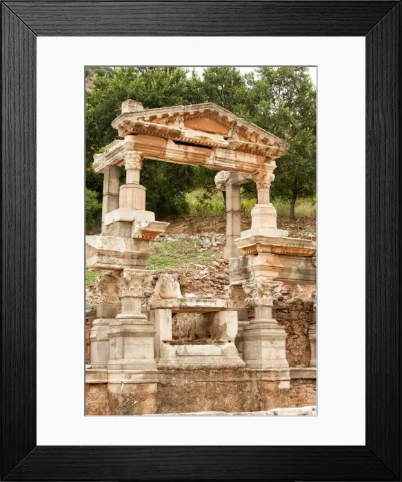 Framed Print : Trajan Fountain in Ephesus Framed Print : Trajan Fountain in Ephesus