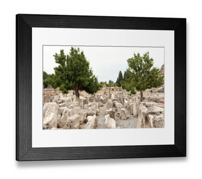 Framed Print : ruins of Commercial Agora in Ephesus Framed Print : ruins of Commercial Agora in Ephesus