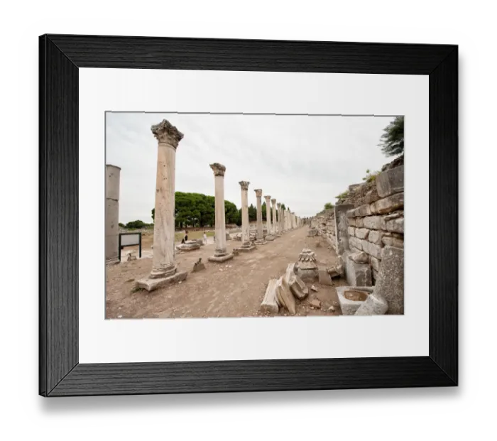 Framed Print : Commercial Agora in Ephesus Framed Print : Commercial Agora in Ephesus