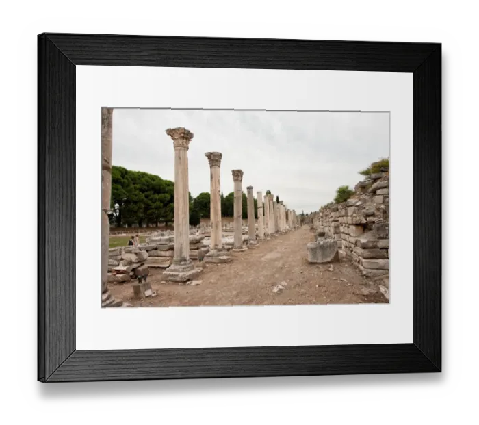 Framed Print : Commercial Agora in Ephesus Framed Print : Commercial Agora in Ephesus