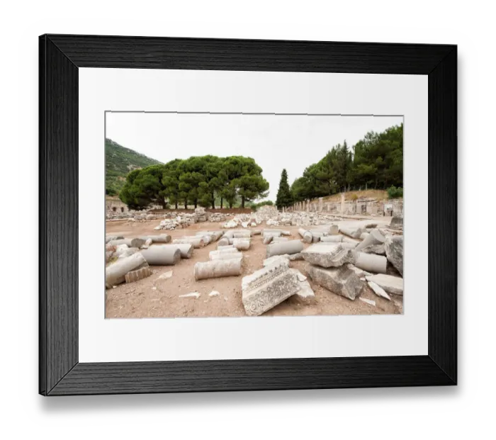 Framed Print : Commercial Agora in Ephesus Framed Print : Commercial Agora in Ephesus