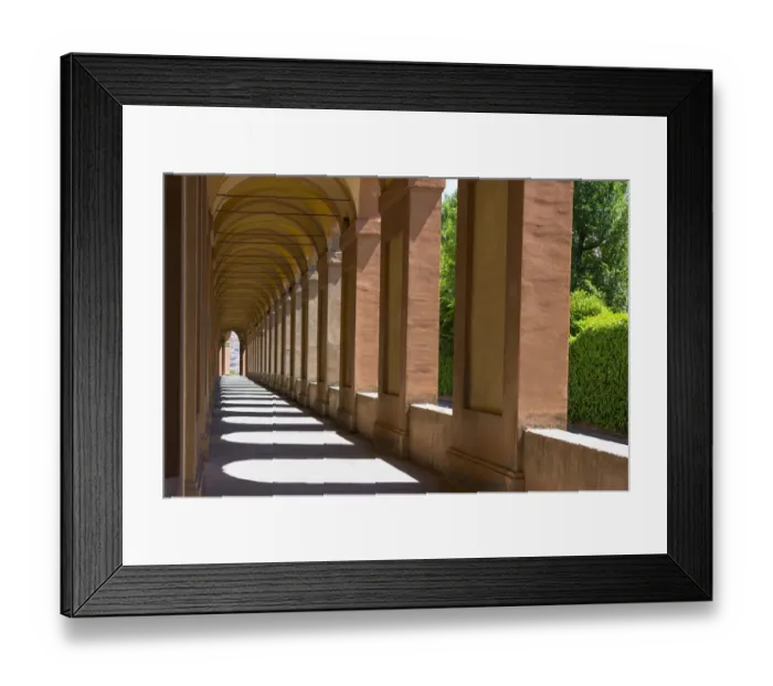 Framed Print : Archway. San Luca arcades in Bologna, Italy Framed Print : Archway. San Luca arcades in Bologna, Italy