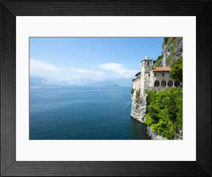 Framed Print : Eremo di Santa Caterina del Sasso Framed Print : Eremo di Santa Caterina del Sasso