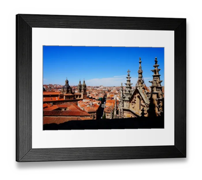 Framed Print : New Cathedral and Overview, Salamanca, Spain Framed Print : New Cathedral and Overview, Salamanca, Spain
